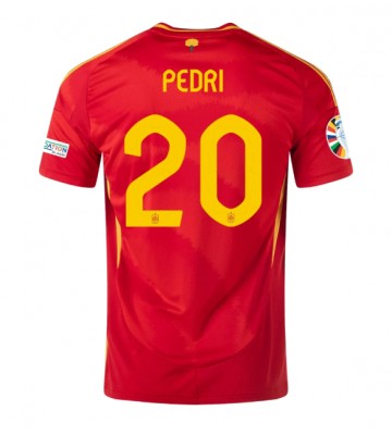 Spanien Pedri Gonzalez #20 Replika Hjemmebanetrøje EM 2024 Kortærmet